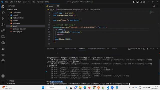 Mongoose.prototype.connect() no longer accepts a callback | mongoose.connect not working смотреть онлайн