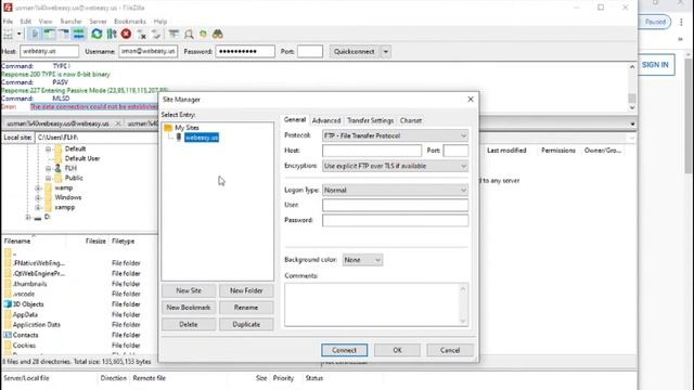 FileZilla error The data connection could not be established ETIMEDOUT смотреть онлайн