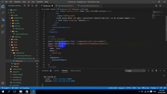 Vue js Shopping Cart Recomeded products EP10 смотреть онлайн