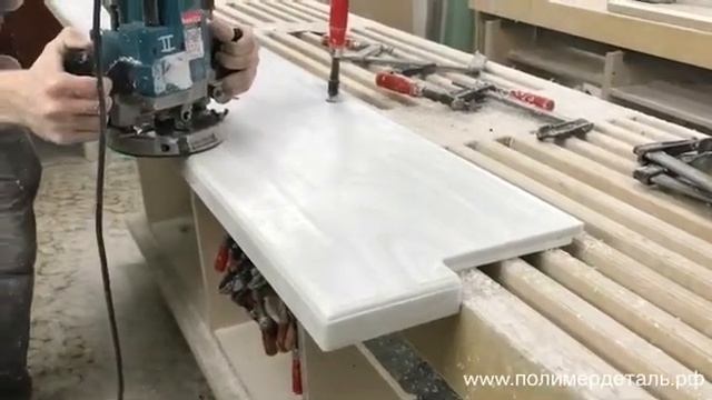 Подоконник из акрилового камня Corian Gray Onyx смотреть онлайн