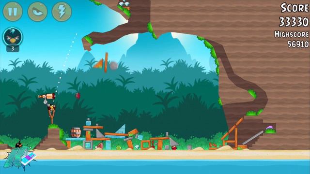 Angry Birds 31-16 BIRD ISLAND Walkthrough 3 Stars смотреть онлайн