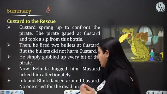 THE TALE OF CUSTARD THE DRAGON || Hindi Summary in 20 Minutes || Class 10th смотреть онлайн