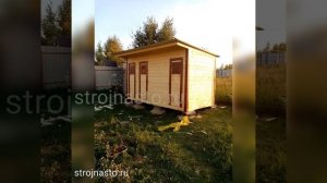 Туалет- Хозблок- Душ три секции с перегородками - сарай для дачи каркасный под ключ - Household uni