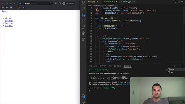 React Navbar Tutorial - Beginner React Project смотреть онлайн