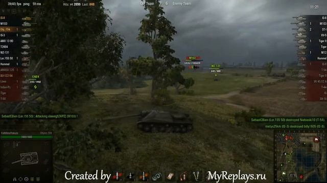 WOT: Live Oaks - Object 704 - 6 frags - смотреть онлайн