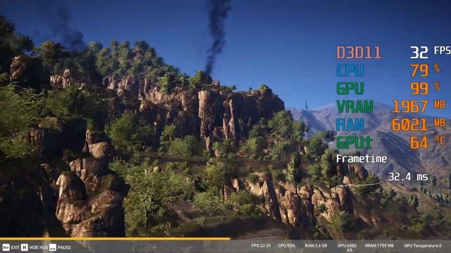 Radeon Vega 8 Graphics -- AMD Ryzen 3 3200G -- Tom Clancy's Ghost Recon Wildlands Benchmark смотреть онлайн