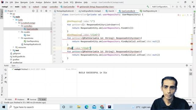 Kotlin Spring boot MongoDB REST API | Docker | Springfox | Swagger | Intellij | CRUD API смотреть онлайн