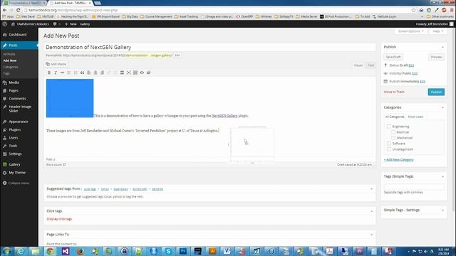 WordPress NextGEN Gallery Tutorial смотреть онлайн