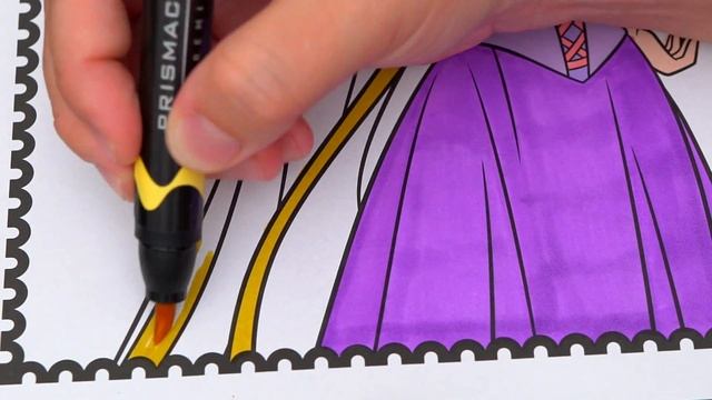 Coloring Rapunzel Tangled Frying Pan Coloring Page Prismacolor Markers | KiMMi THE CLOWN смотреть онлайн