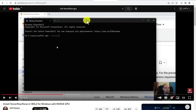 Windows11へのTensorFlow2インストール＆GPU認識（WSL2使用） смотреть онлайн
