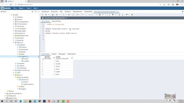 Como hacer una consulta de 2 o más tablas UNION PostgreSQL #38 смотреть онлайн