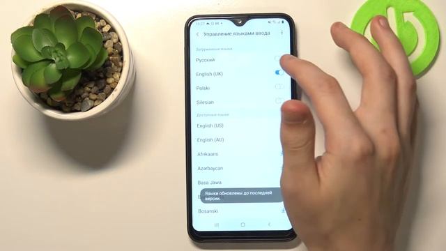 Как добавить язык в клавиатуру телефона Samsung Galaxy A10 смотреть онлайн