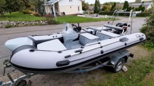 My new RIB-boat came finally. River Boat 430