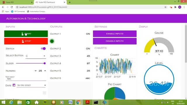 Node-Red (First Dashboard) смотреть онлайн
