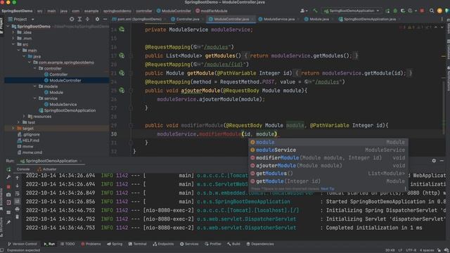 Initiation à Spring Boot sous IntelliJ Idea - 3ème Partie смотреть онлайн