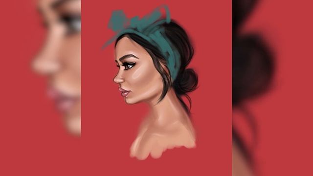 DIGITAL PORTRAIT /Рисую с нуля / Портрет девушки / procreate смотреть онлайн
