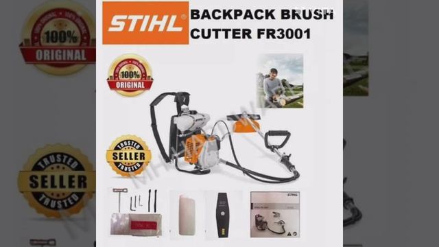Stihl FR 3001 1.1HP 30.5CC Backpack Brush Cutter with Autocut & 2T Grass Cutting Blade, 41450113301 смотреть онлайн