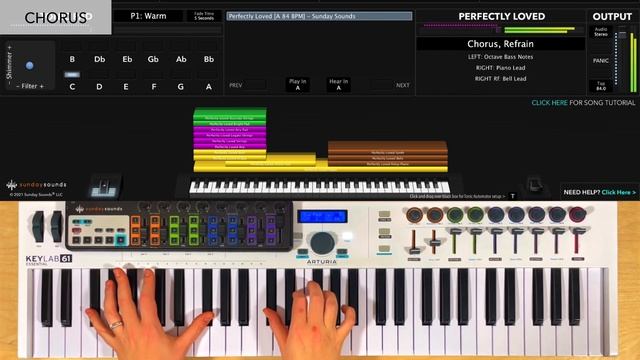 Perfectly Loved MainStage patch keyboard tutorial- Rachael Lampa смотреть онлайн