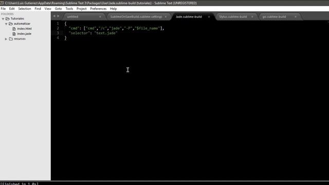 Stylus, Jade y Go, Automatizar compilación con Sublime Text смотреть онлайн