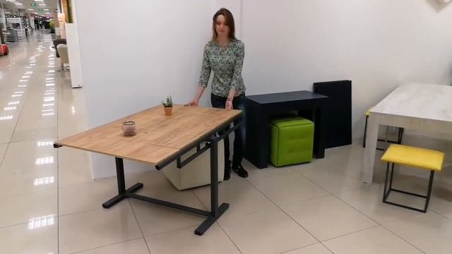 Стол-стеллаж 044| SMART Мебель-Трансформер смотреть онлайн