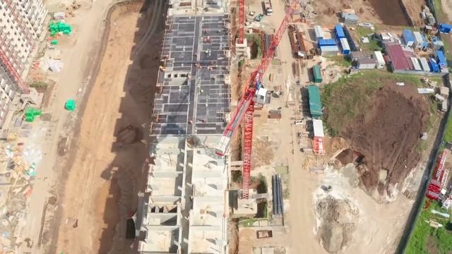 жилой комплекс Абрикосово ЮгСтройИмпериал Краснодар ход строительства август (жк абрикосово юси) смотреть онлайн