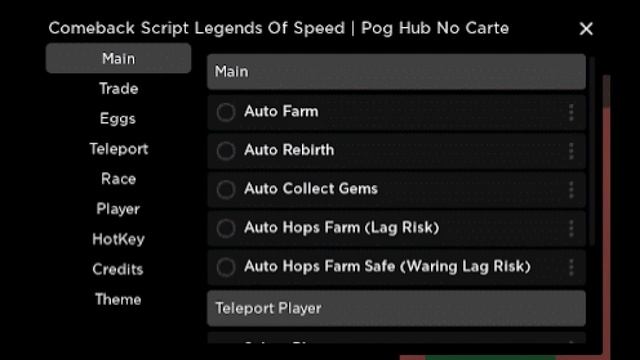 Legends of Speed Script GUI (Pastebin 2023) смотреть онлайн