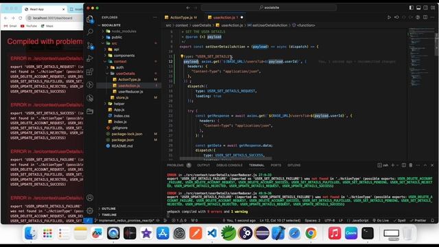 ReactJS Social-site use Redux-Promise - Part 14 смотреть онлайн