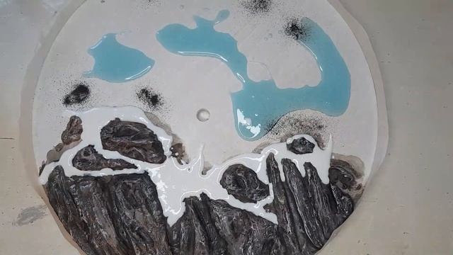 Море со скалами из эпоксидной смолы. смотреть онлайн