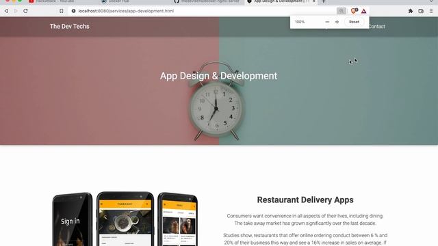 Docker lesson 1: Creating a nginx container and hosting an app/website on localhost смотреть онлайн