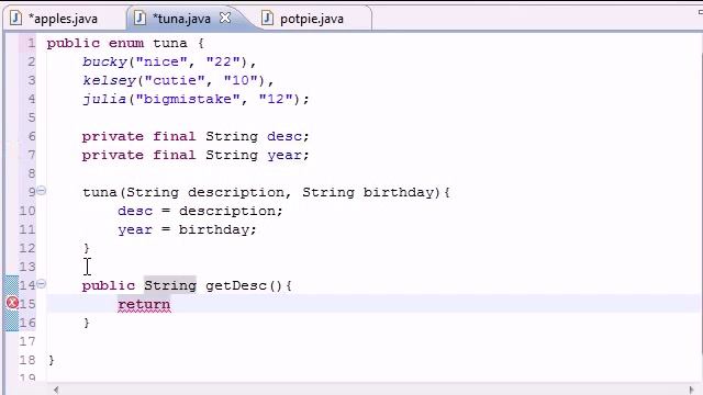 Video tutorial by Thenewboston 44: Enumeration смотреть онлайн