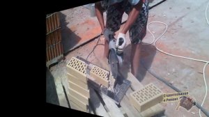 КАК РОВНО РАСКОЛОТЬ КИРПИЧ. ЛЕГКИЙ СПОСОБ