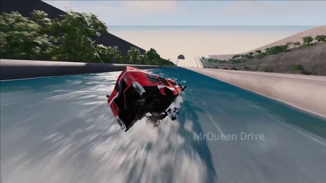 Big & Small King Dinoco vs Lightning Mcqueen Monster Trucks vs Choo-Choo Iron Man Train | BeamNG смотреть онлайн