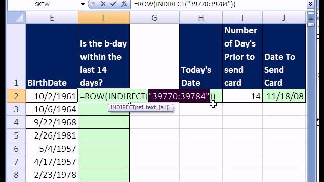 Excel Magic Trick 165p1 MACRO Advanced Filter Extract B-days смотреть онлайн
