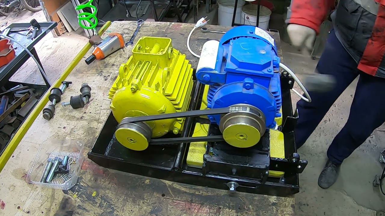 Виброплита из старого электродвигателя, часть 3.