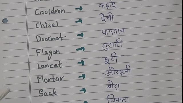 10 Domestic Articles Name | English - Hindi | Dictionary | Domestic Articles | Talk With English смотреть онлайн