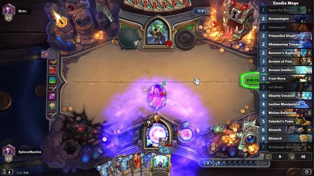 Hearthstone - Exodia Mage and the Infinite Fireballs смотреть онлайн