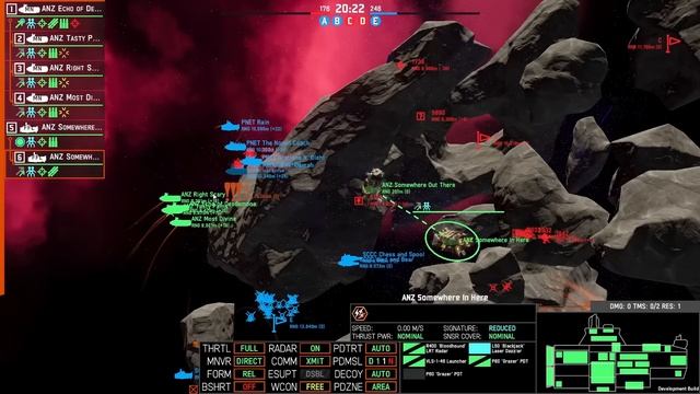 Playing Garnet Squadron (Starter Fleet Battle) | NEBULOUS: Fleet Command смотреть онлайн