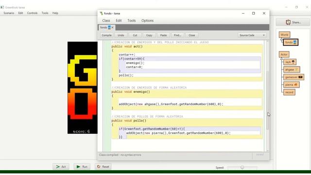 Juego basico en Greenfoot смотреть онлайн