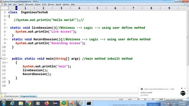 What is Identifier|Rules of Dentifrices Core java Online Session part-1 смотреть онлайн