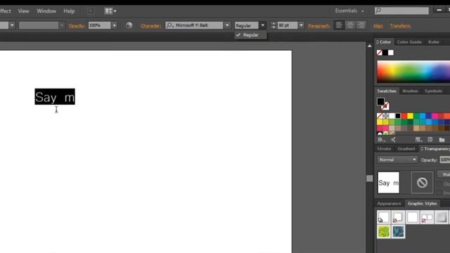 How to make bold font in Adobe Illustrator | Say M смотреть онлайн