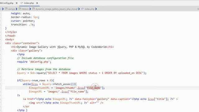 Create Dynamic Image Gallery with jQuery, PHP, and MySQL смотреть онлайн