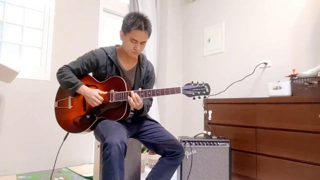 Gretsch G9555 New Yorker , D'Armond Rhythm Chief 1000 Pickup , Fender champion 40 , Boya MM1+ смотреть онлайн
