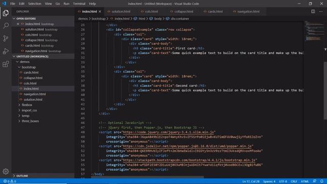Bootstrap Card and NavBar смотреть онлайн