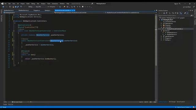 Dependency Injection in ASP.NET Core API смотреть онлайн