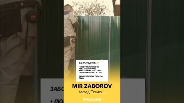 мир заборов Тюмень смотреть онлайн