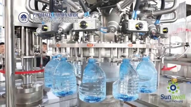 5-10 Liter Monoblock Rinser Filler and Capper Machine смотреть онлайн