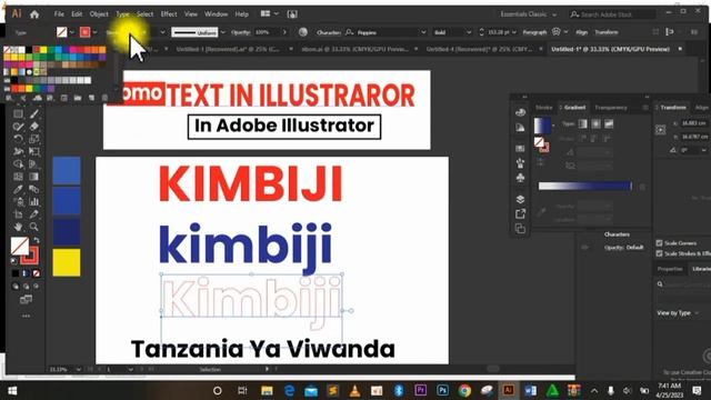 JIFUNZE ADOBE ILLUSTRATOR II msingi wa adobe illustrotor latest 2023 THE BASICS ADOBE ILLUSTROTOR смотреть онлайн