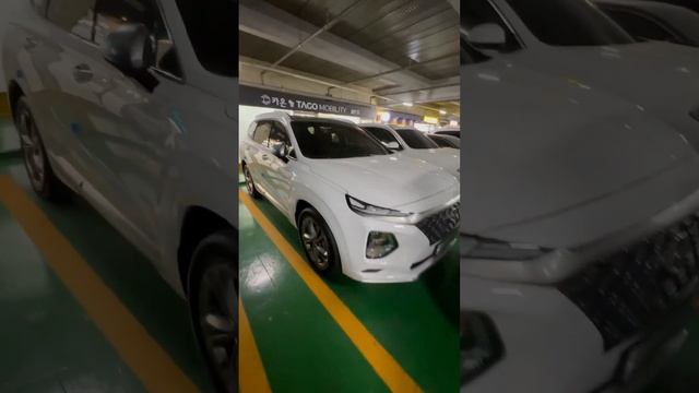 Нашли в Кореи на стоянке популярный автомобиль на Россию? Hyndai Santa Fe?? #korea #koreancar