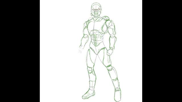 Creating a character on Ipad (first stage-sketch)\Скетч персонажа #1 смотреть онлайн