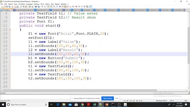 Lecture 21 - Applet Event Handling смотреть онлайн